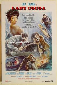 n886 POP GOES THE WEASEL one-sheet movie poster '75 Lady Cocoa, Lola Falana