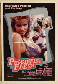 n898 PULSATING FLESH one-sheet movie poster '80s unrivaled passion!