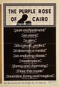 n901 PURPLE ROSE OF CAIRO one-sheet movie poster '85 Woody Allen