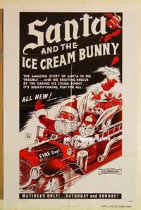 n959 SANTA & THE ICE CREAM BUNNY one-sheet movie poster '72 surreal!