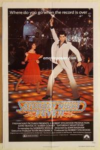 n963 SATURDAY NIGHT FEVER int'l one-sheet movie poster '77 John Travolta