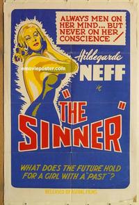 n994 SINNER Canadian1sh '51 wild early bad girl image!