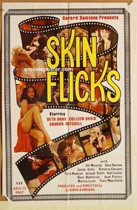 n997 SKIN FLICKS one-sheet movie poster '79 Gerard Damiano, sexy images!