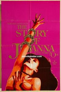 p031 STORY OF JOANNA one-sheet movie poster '75 Gerard Damiano, sex!