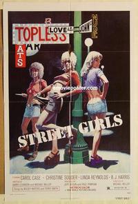 p035 STREET GIRLS one-sheet movie poster '75 classic sexy image!