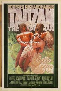 p062 TARZAN THE APE MAN advance one-sheet movie poster '81 sexy Bo Derek!