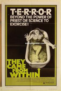 p085 THEY CAME FROM WITHIN one-sheet movie poster '76 David Cronenberg