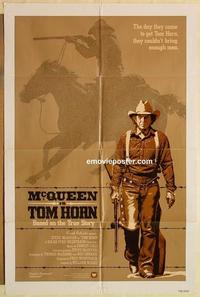 p105 TOM HORN int'l one-sheet movie poster '80 Steve McQueen, Linda Evans