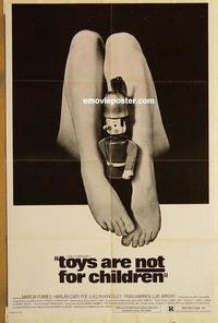 p112 TOYS ARE NOT FOR CHILDREN one-sheet movie poster '73 weird image!
