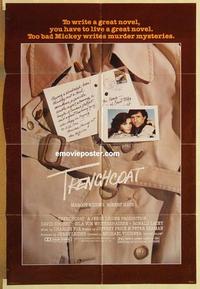 p116 TRENCHCOAT one-sheet movie poster '83 Disney, Margot Kidder