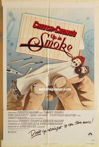 p129 UP IN SMOKE one-sheet movie poster '78 Cheech & Chong, Tom Skerritt
