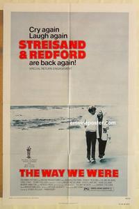 p151 WAY WE WERE one-sheet movie poster R75 Barbra Streisand, Redford