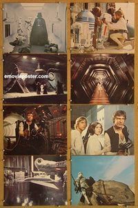 s659 STAR WARS 8 color 11x14 stills '77 George Lucas, Harrison Ford