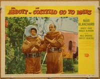 s018 ABBOTT & COSTELLO GO TO MARS movie lobby card #6 '53 Bud & Lou!