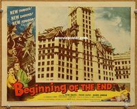 s087 BEGINNING OF THE END movie lobby card #7 '57 best bug scene!