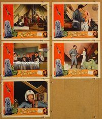s094 BEYOND THE TIME BARRIER 5 movie lobby cards '59 Edgar Ulmer