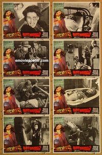 s110 BLOOD FROM THE MUMMY'S TOMB 8 movie lobby cards '72 Bram Stoker