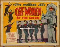 s145 CAT-WOMEN OF THE MOON #4 movie lobby card '53 best babe lineup!
