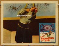 s165 CRAWLING EYE movie lobby card #4 '58 great monster image!