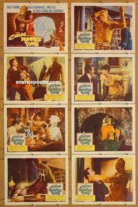 s173 CURSE OF THE MUMMY'S TOMB 8 movie lobby cards '64 Hammer horror!