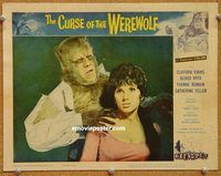 s175 CURSE OF THE WEREWOLF movie lobby card #2 '61 monster Oliver Reed