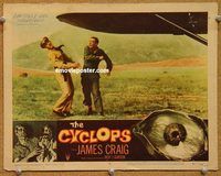 s179 CYCLOPS movie lobby card #8 '57 Bert I. Gordon, Lon Chaney Jr.