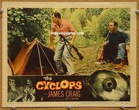 s178 CYCLOPS movie lobby card #7 '57 Bert I. Gordon, Lon Chaney Jr.