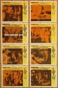 s186 DAY THE EARTH CAUGHT FIRE 8 movie lobby cards '62 Janet Munro