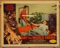 s192 DAY THE WORLD ENDED movie lobby card #2 '56 Richard Denning