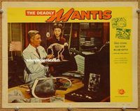 s196 DEADLY MANTIS movie lobby card #2 '57 dinosaur model, Hopper!