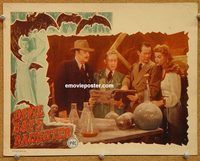s201 DEVIL BAT'S DAUGHTER #2 movie lobby card '46 La Planche in cool lab!
