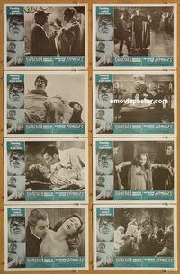 s231 DRACULA PRINCE OF DARKNESS/PLAGUE OF THE ZOMBIES 8 movie lobby cards