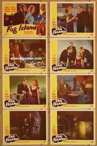 s259 FOG ISLAND 8 movie lobby cards '45 Lionel Atwill, George Zucco