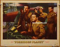 s268 FORBIDDEN PLANET movie lobby card #3 '56 Nielsen at controls!