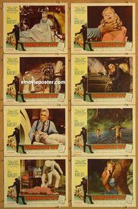 s270 FRANKENSTEIN 1970 8 movie lobby cards '58 Boris Karloff, horror!