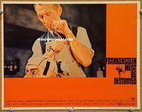 s275 FRANKENSTEIN MUST BE DESTROYED movie lobby card #3 '70 Cushing