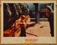 s303 GORGO movie lobby card #4 '61 the beast is captured, Travers