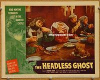 s319 HEADLESS GHOST movie lobby card #7 '59 he's shown, kind of!