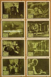 s325 HERCULES IN THE HAUNTED WORLD 8 movie lobby cards '64 Chris Lee