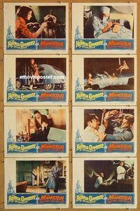 s330 HORROR CHAMBER OF DR FAUSTUS/MANSTER 8 movie lobby cards '62 wild!