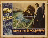 s333 HORRORS OF THE BLACK MUSEUM movie lobby card #5 '59 AIP murder!