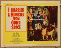 s349 I MARRIED A MONSTER FROM OUTER SPACE movie lobby card #4 '58 dogs