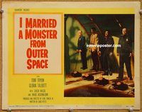 s348 I MARRIED A MONSTER FROM OUTER SPACE movie lobby card #7 '58 hung!