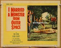 s347 I MARRIED A MONSTER FROM OUTER SPACE movie lobby card #8 '58 dead!