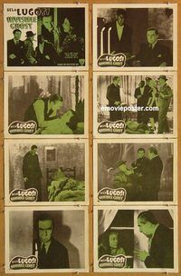 s376 INVISIBLE GHOST 8 movie lobby cards R49 Bela Lugosi, horror!