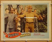 s377 INVISIBLE INVADERS movie lobby card #7 '59 John Agar, Jean Byron