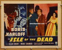 s387 ISLE OF THE DEAD movie lobby card #8 R53 Boris Karloff, Drew