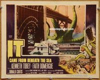 s388 IT CAME FROM BENEATH THE SEA #3 movie lobby card '55 best scene!