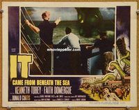 s389 IT CAME FROM BENEATH THE SEA #2 movie lobby card '55 the monster!