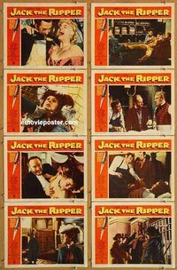s400 JACK THE RIPPER 8 movie lobby cards '60 Lee Patterson, Byrne